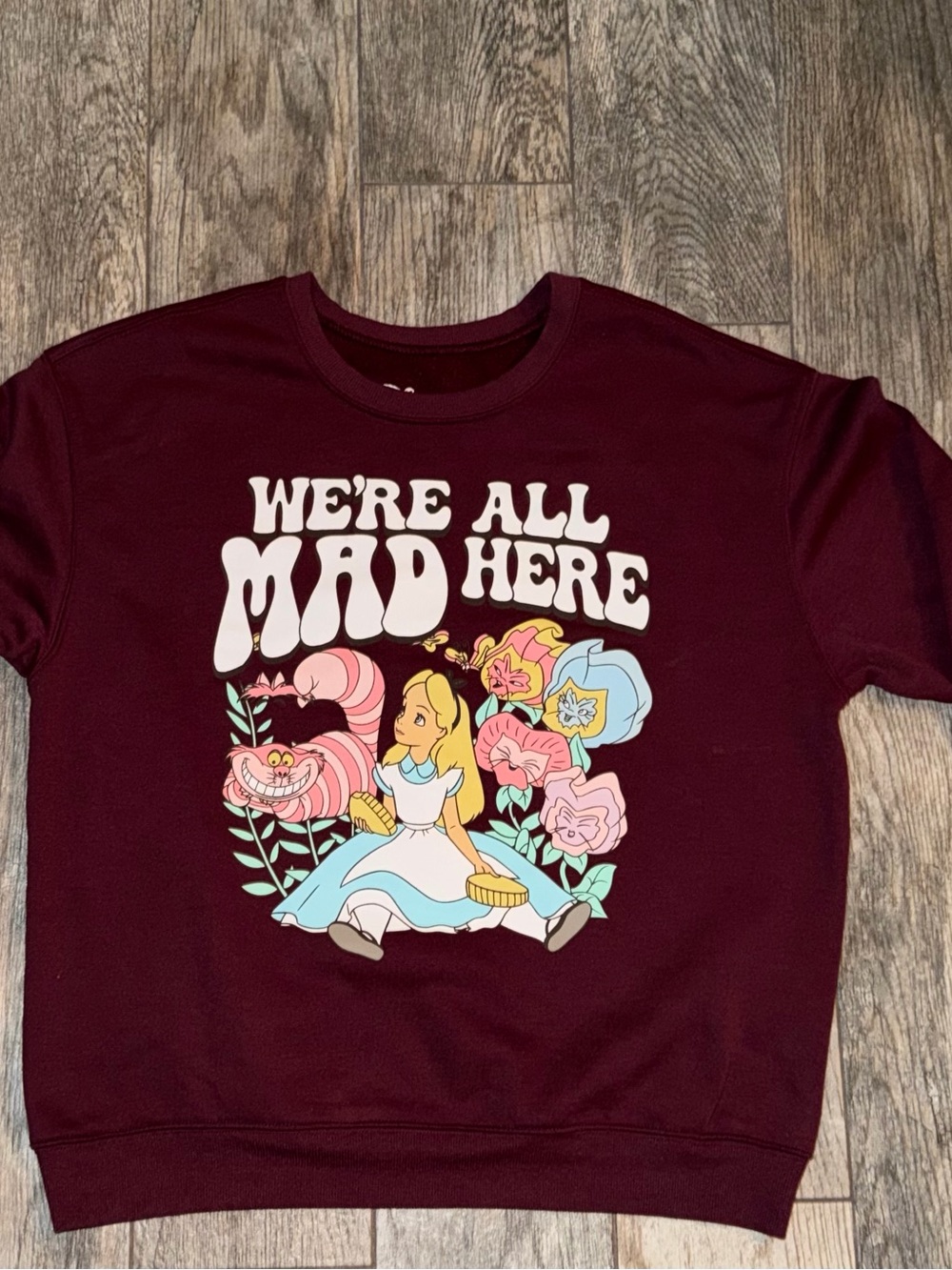 Disney Alice in Wonderland Double-Sided Sweatshirt XL